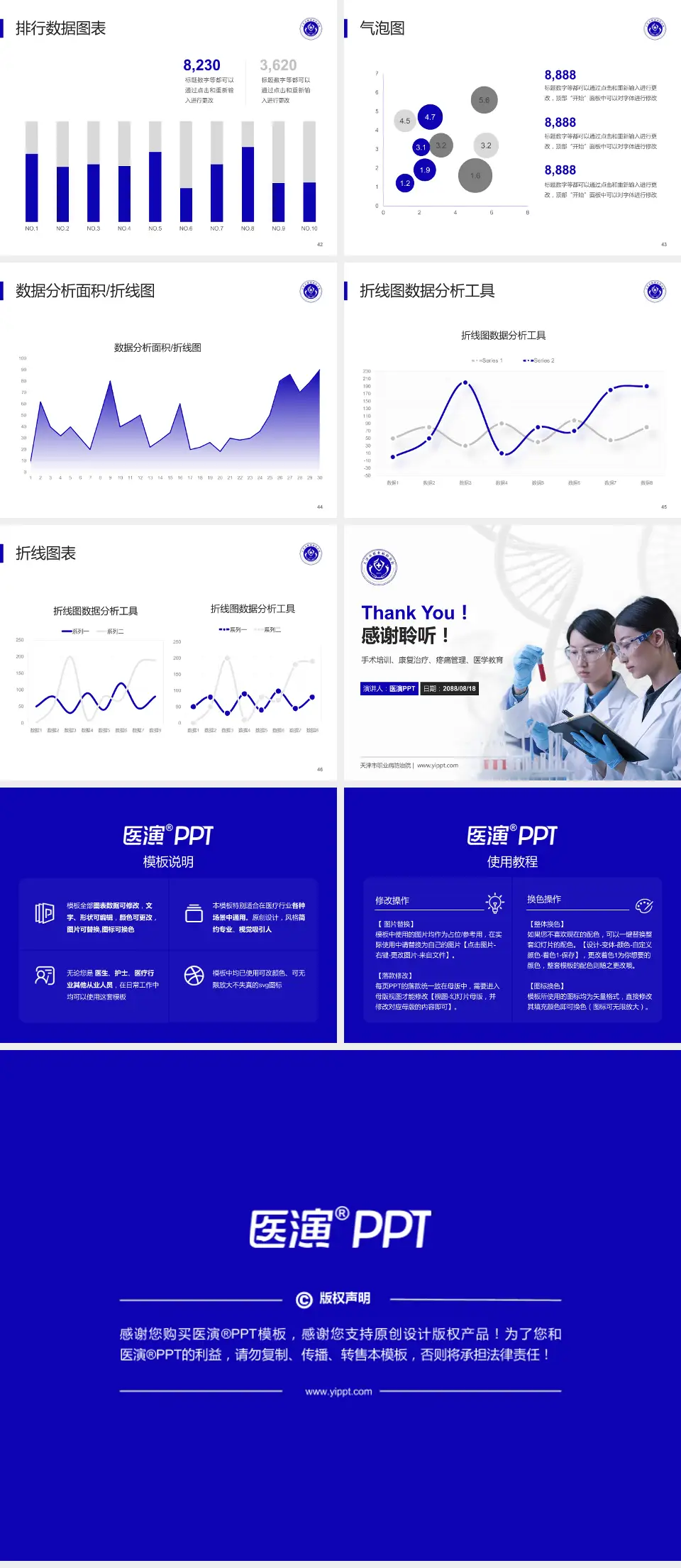 天津市职业病防治院科研成果展示PPT模板4:3格式幻灯片预览图6