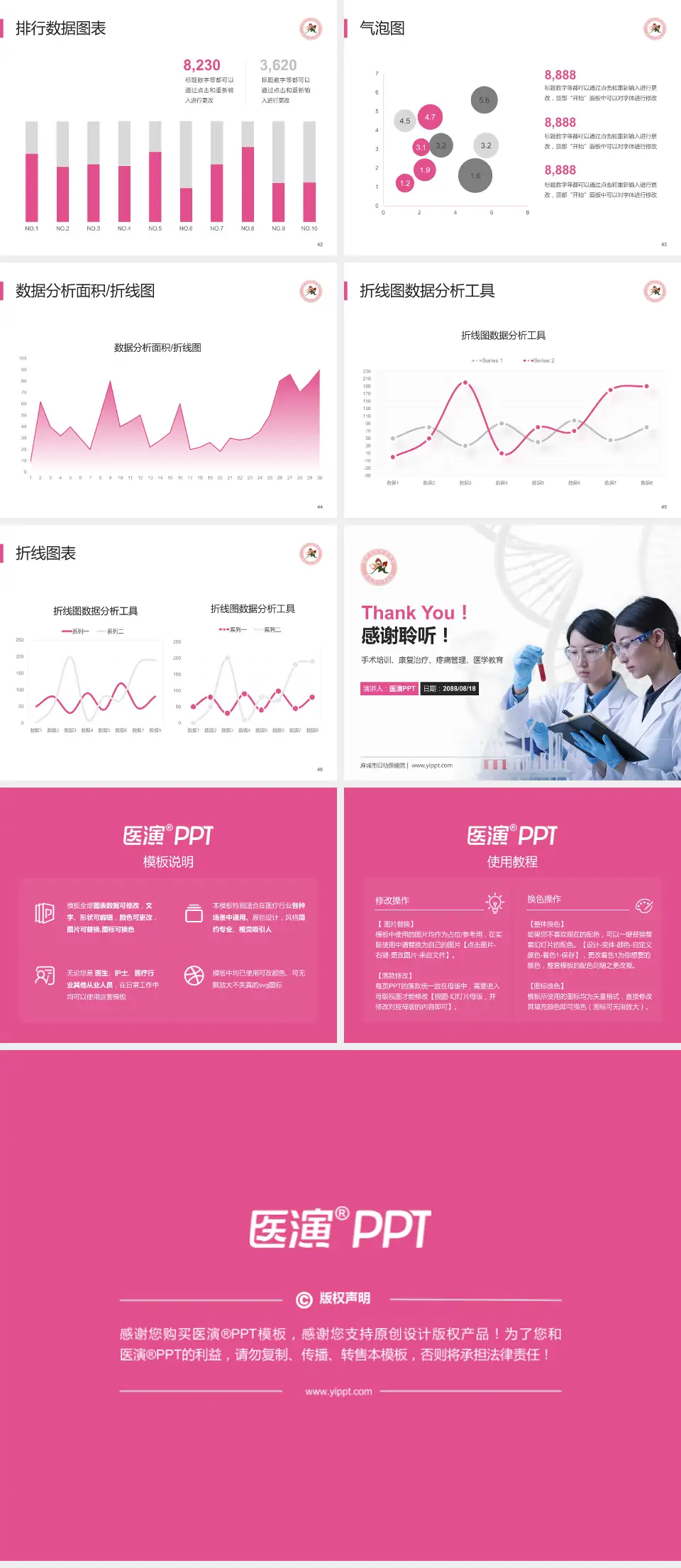 麻城市妇幼保健院科研成果展示PPT模板4:3格式幻灯片预览图6