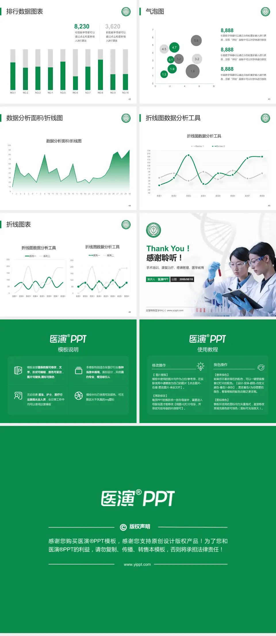 武警特色医学中心科研成果展示PPT模板4:3格式幻灯片预览图6