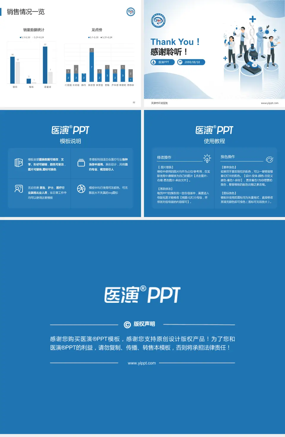 天津市环湖医院品管圈PDCA演示专用PPT模板4:3格式幻灯片预览图7