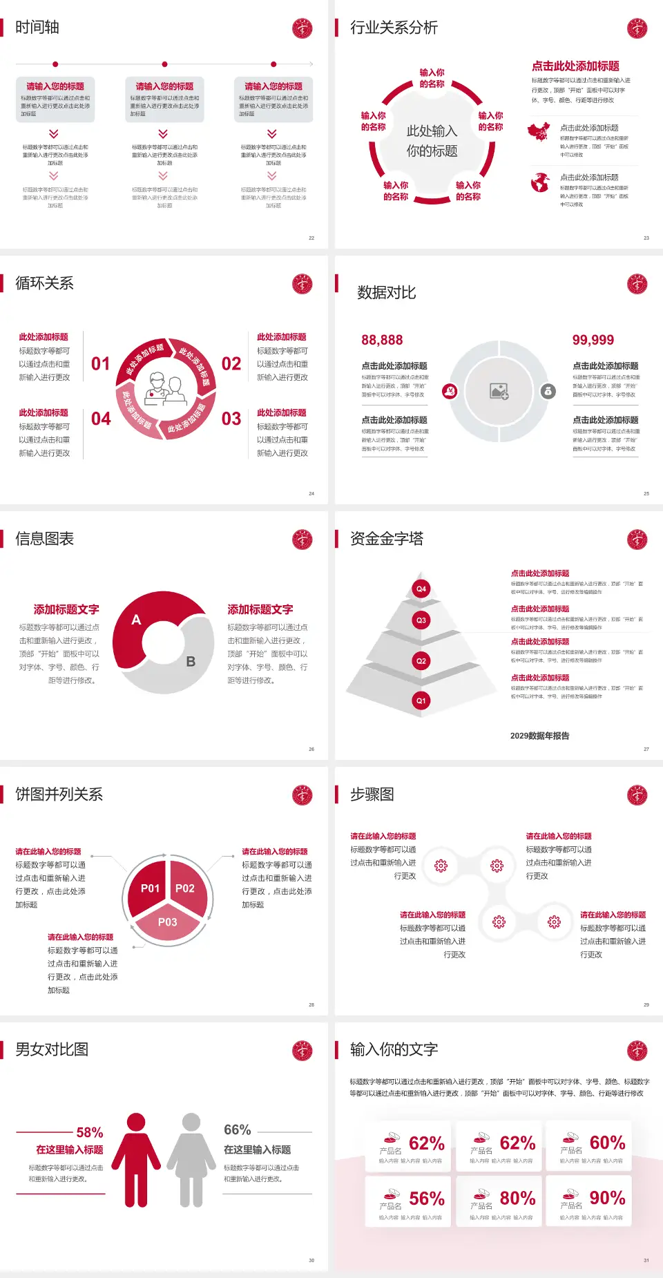 天津市天津医院（河西院区）医院管理报告PPT模板4:3格式幻灯片预览图4
