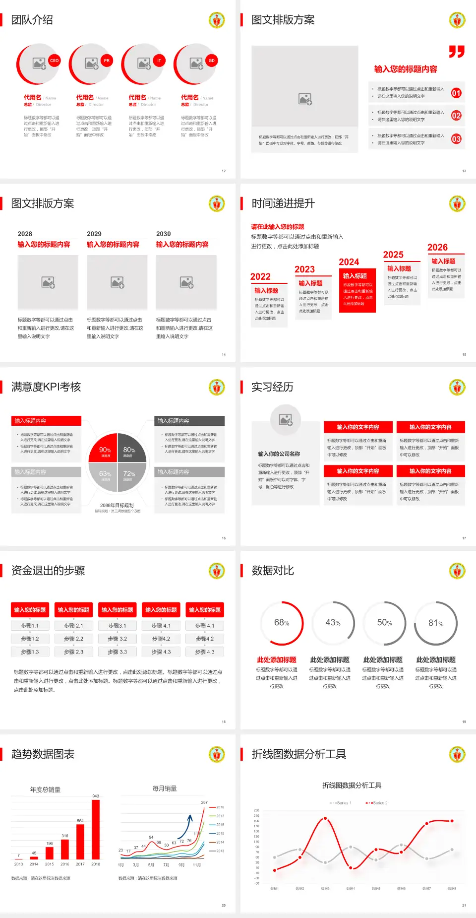 中国人民解放军总医院第一附属医院培训与教育PPT模板4:3格式幻灯片预览图3