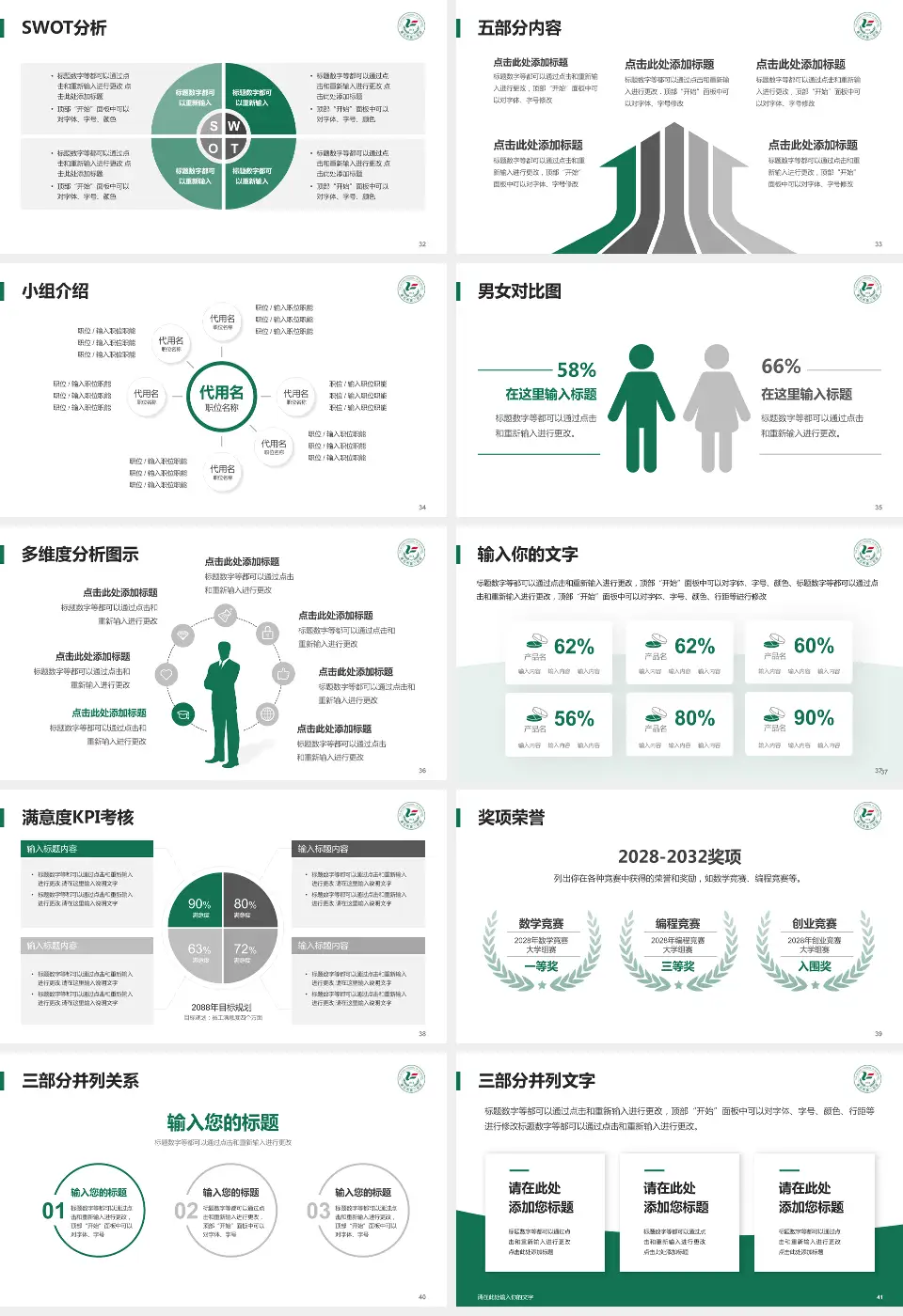 黄石市第二医院医疗行业比赛专用PPT模板16:9格式幻灯片预览图5