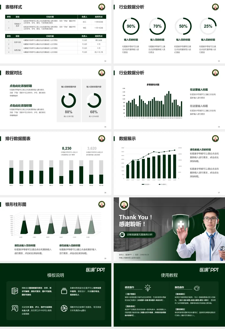 中国人民解放军火箭军总医院医疗知识普及PPT模板16:9格式幻灯片预览图5