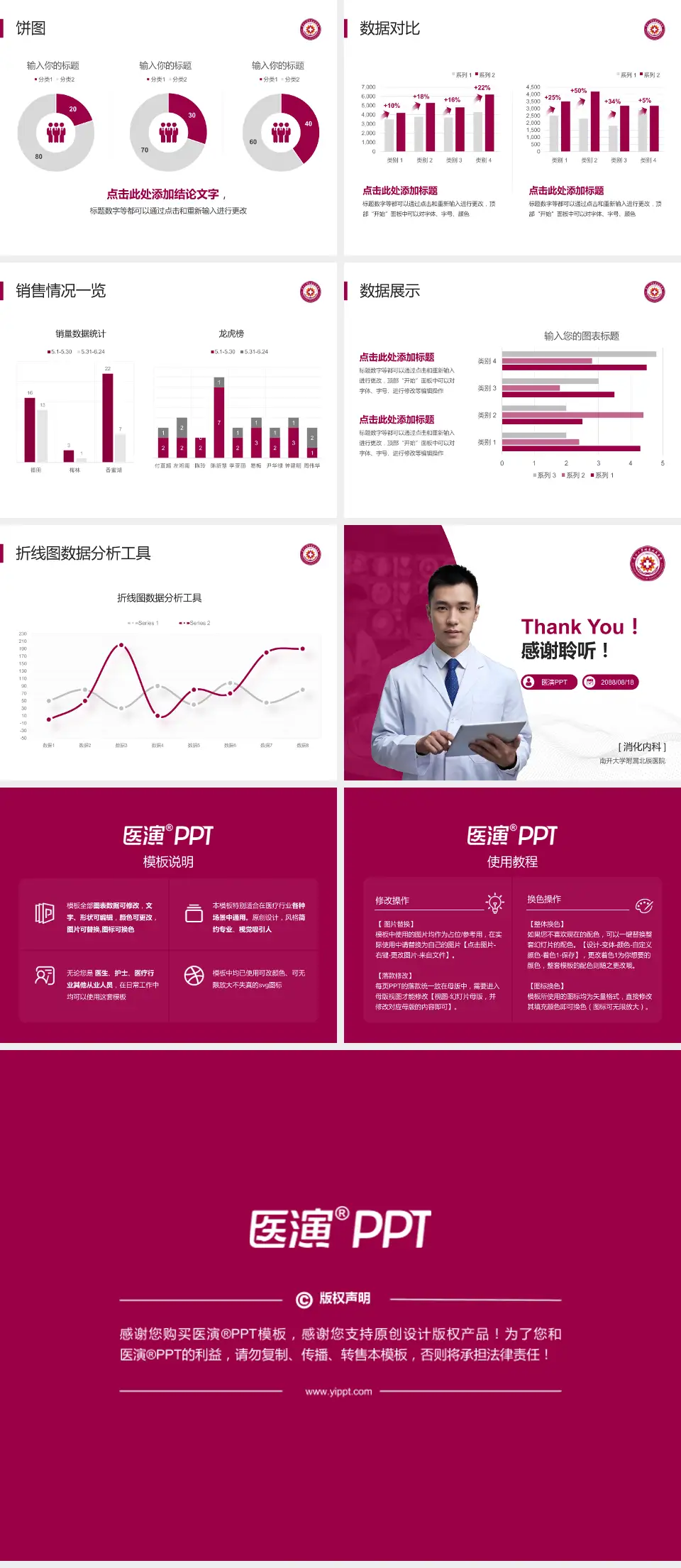 南开大学附属北辰医院病例分享与讨论PPT模板4:3格式幻灯片预览图4