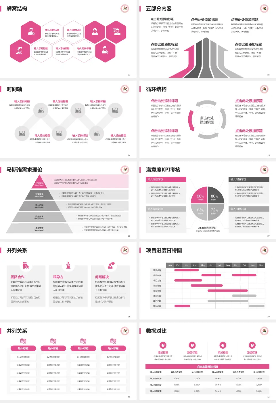 麻城市妇幼保健院医疗知识普及PPT模板16:9格式幻灯片预览图4