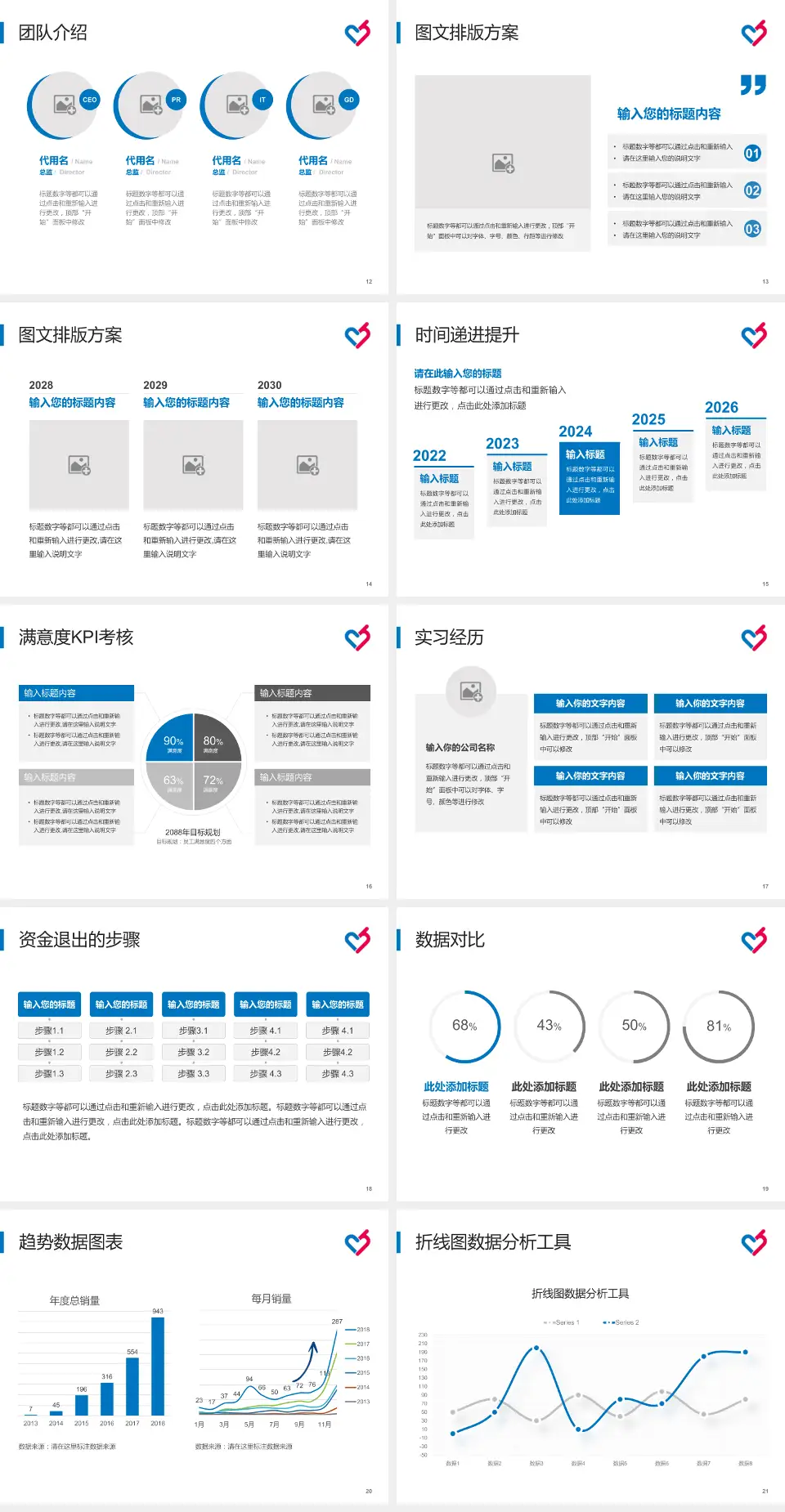 天津市宁河区医院培训与教育PPT模板4:3格式幻灯片预览图3
