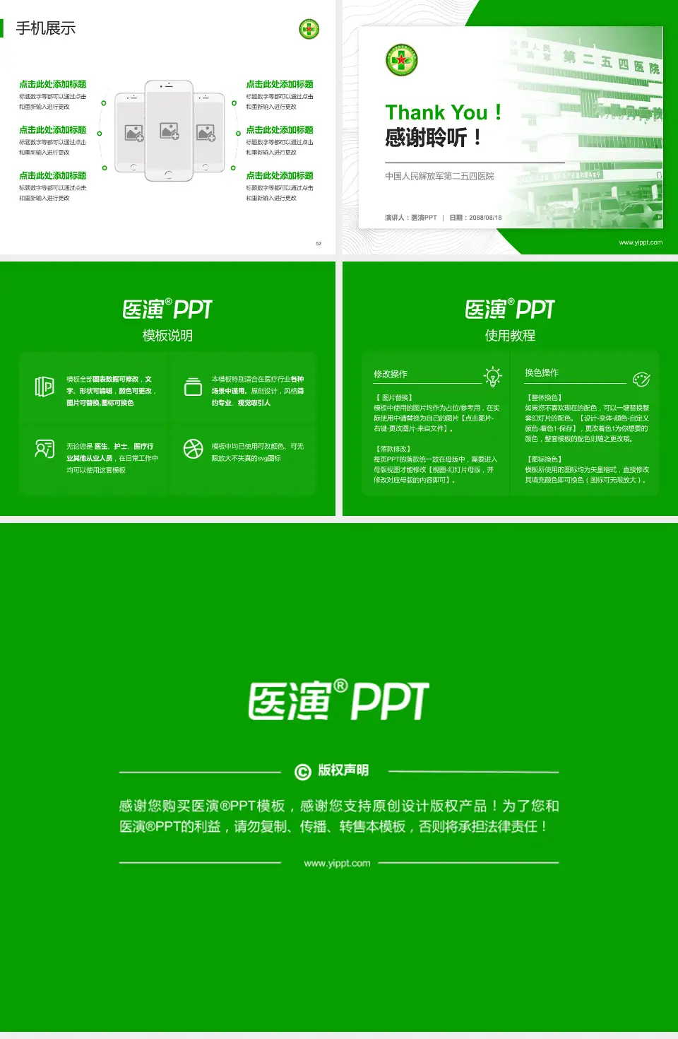 中国人民解放军第二五四医院医院管理报告PPT模板4:3格式幻灯片预览图7