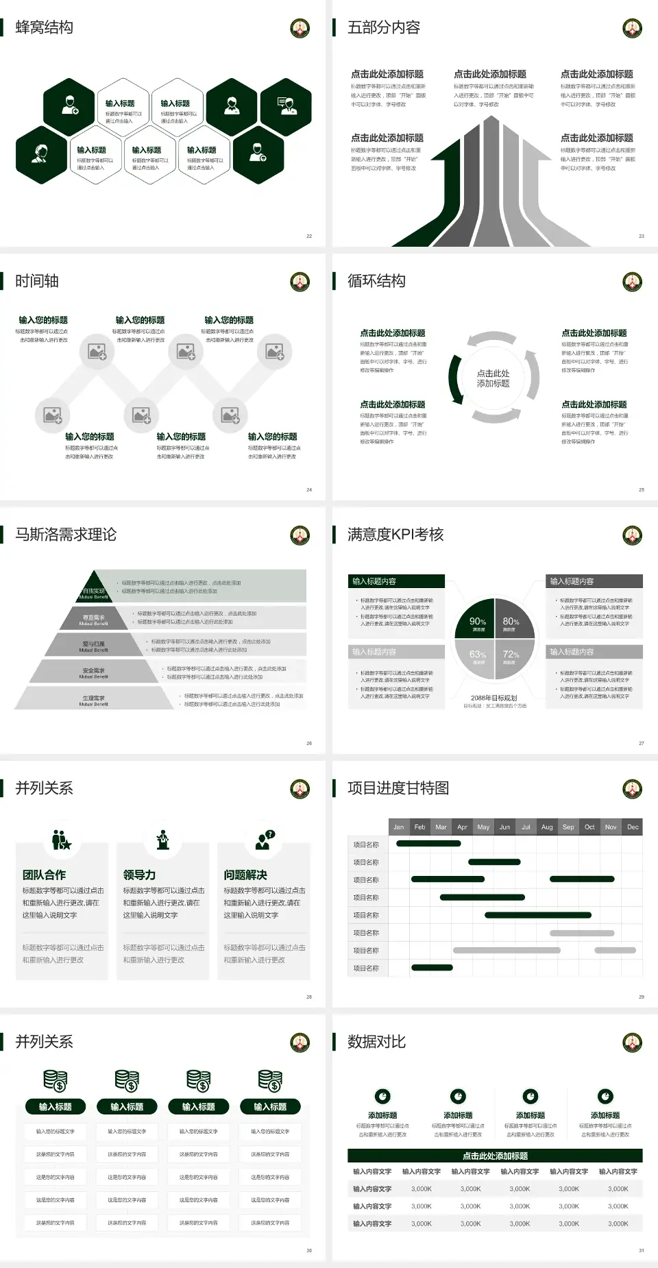 中国人民解放军火箭军总医院医疗知识普及PPT模板4:3格式幻灯片预览图4