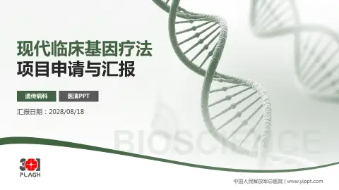 中国人民解放军总医院项目申请与汇报PPT模板