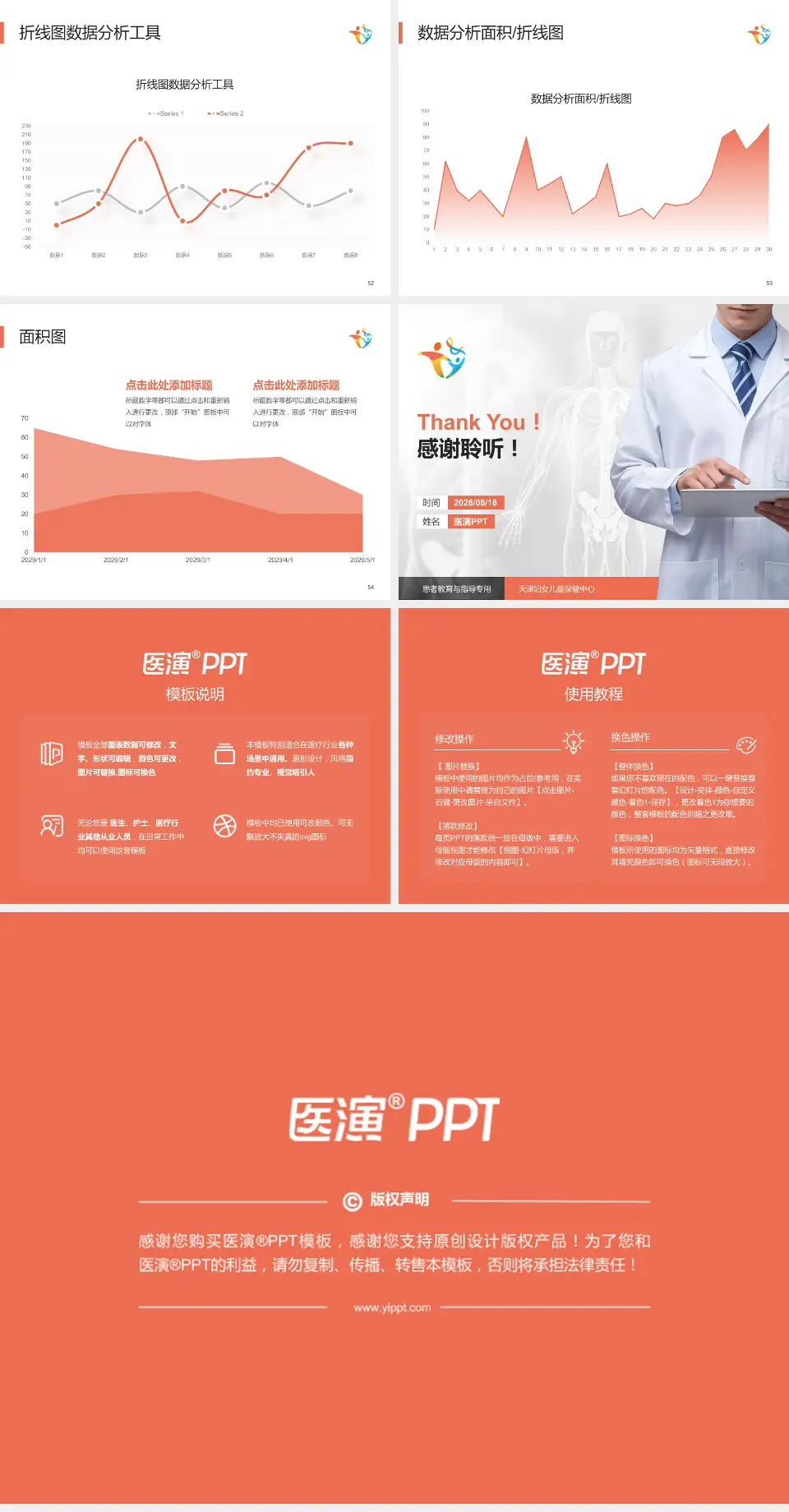 天津妇女儿童保健中心患者教育与指导PPT模板4:3格式幻灯片预览图7