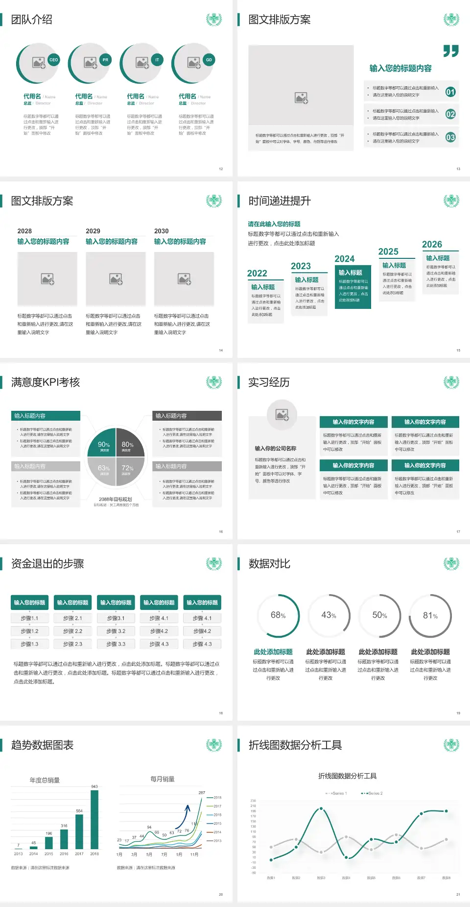 随州市曾都医院培训与教育PPT模板4:3格式幻灯片预览图3