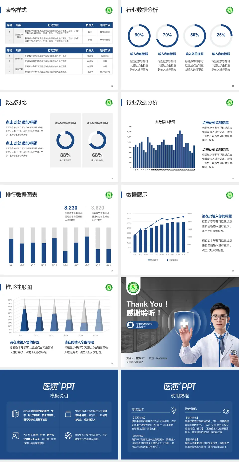 天津市西青医院医疗知识普及PPT模板4:3格式幻灯片预览图5