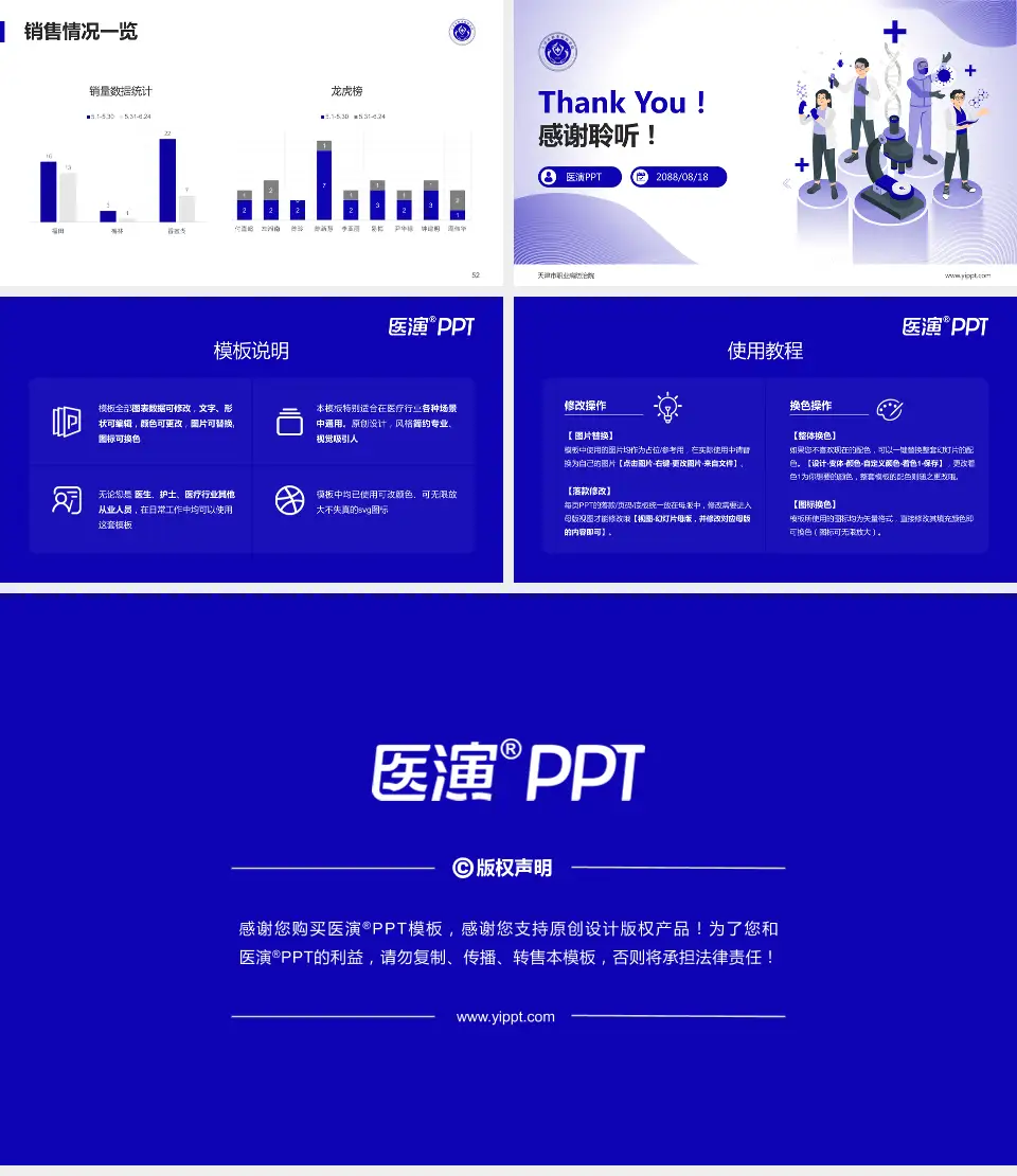 天津市职业病防治院品管圈PDCA演示专用PPT模板16:9格式幻灯片预览图7