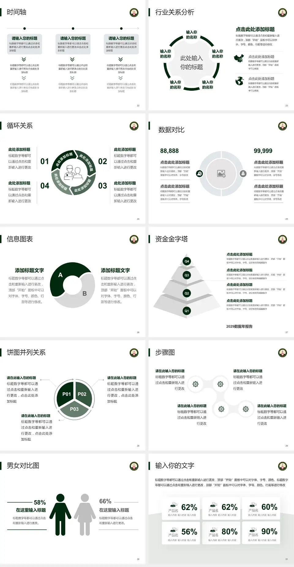 中国人民解放军火箭军总医院医院管理报告PPT模板4:3格式幻灯片预览图4