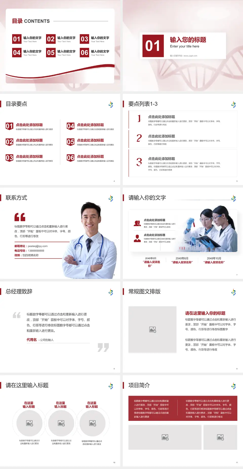 天津市北辰区中医院项目申请与汇报PPT模板4:3格式幻灯片预览图2