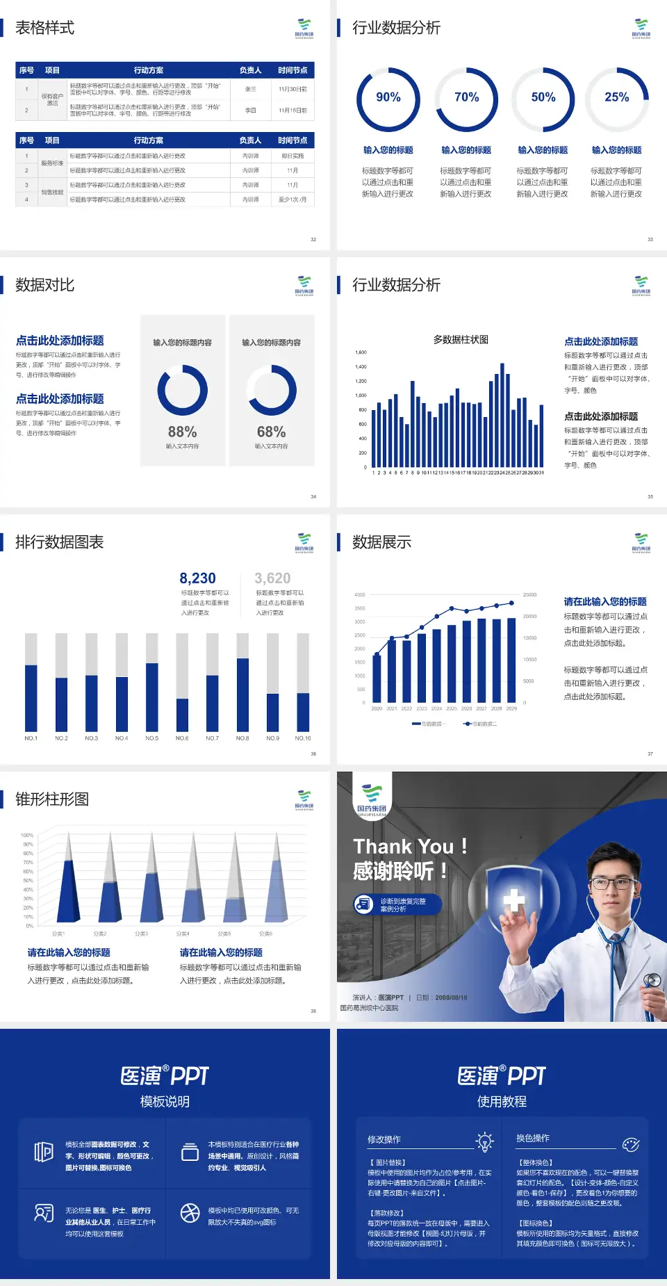 国药葛洲坝中心医院医疗知识普及PPT模板4:3格式幻灯片预览图5