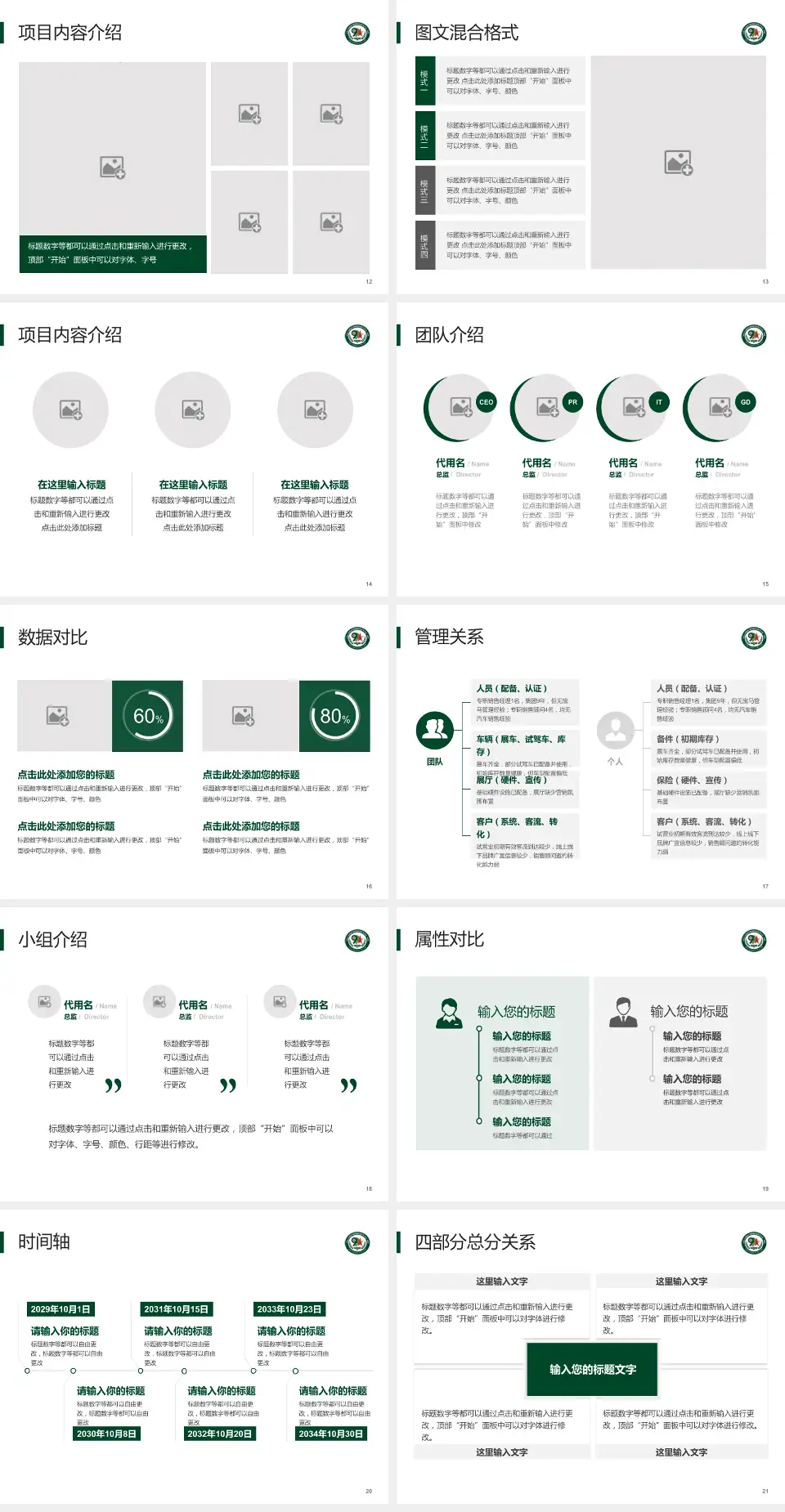 联勤保障部队第九九一医院科室介绍与推广PPT模板4:3格式幻灯片预览图3