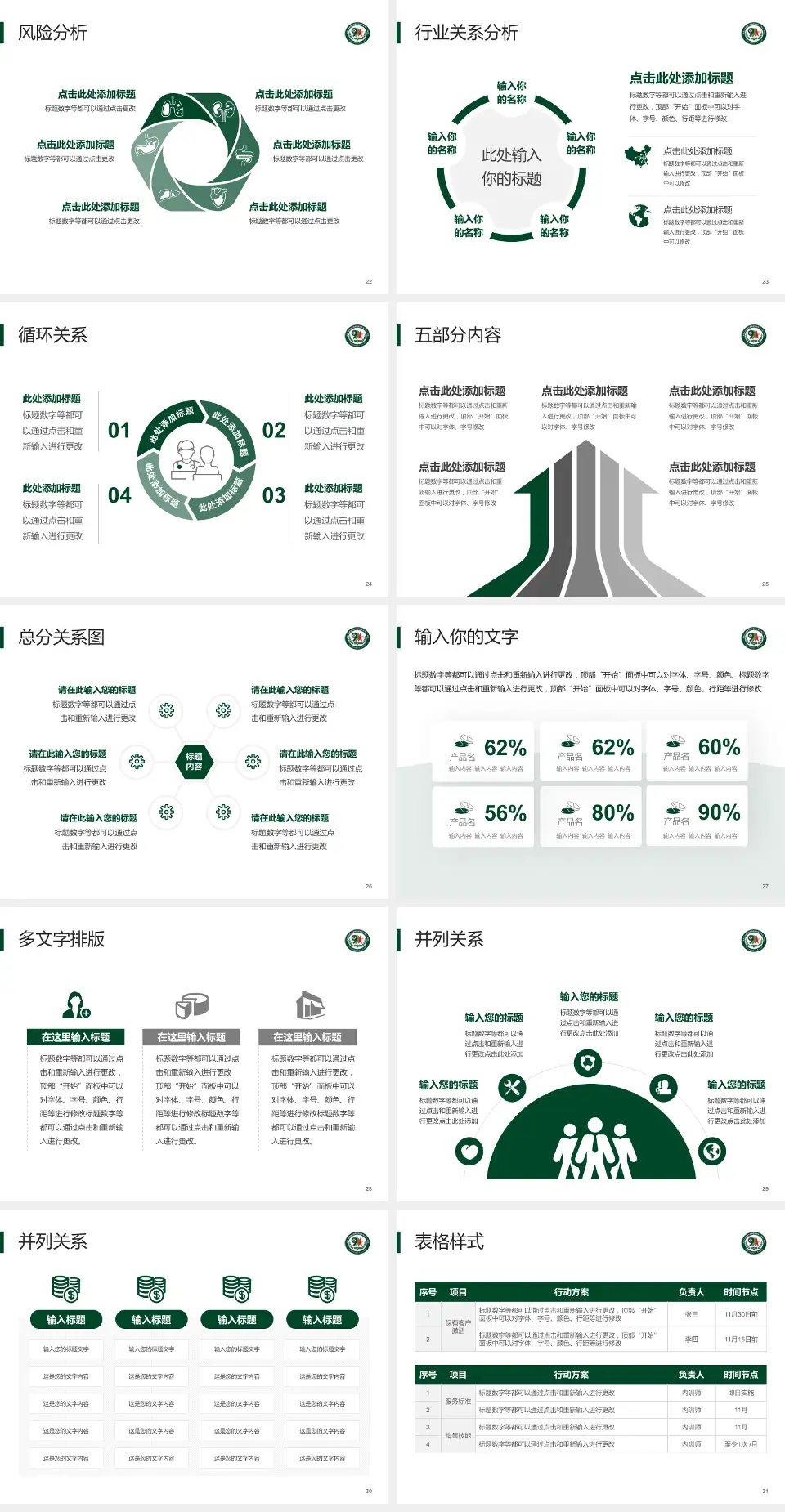 联勤保障部队第九九一医院科室介绍与推广PPT模板4:3格式幻灯片预览图4