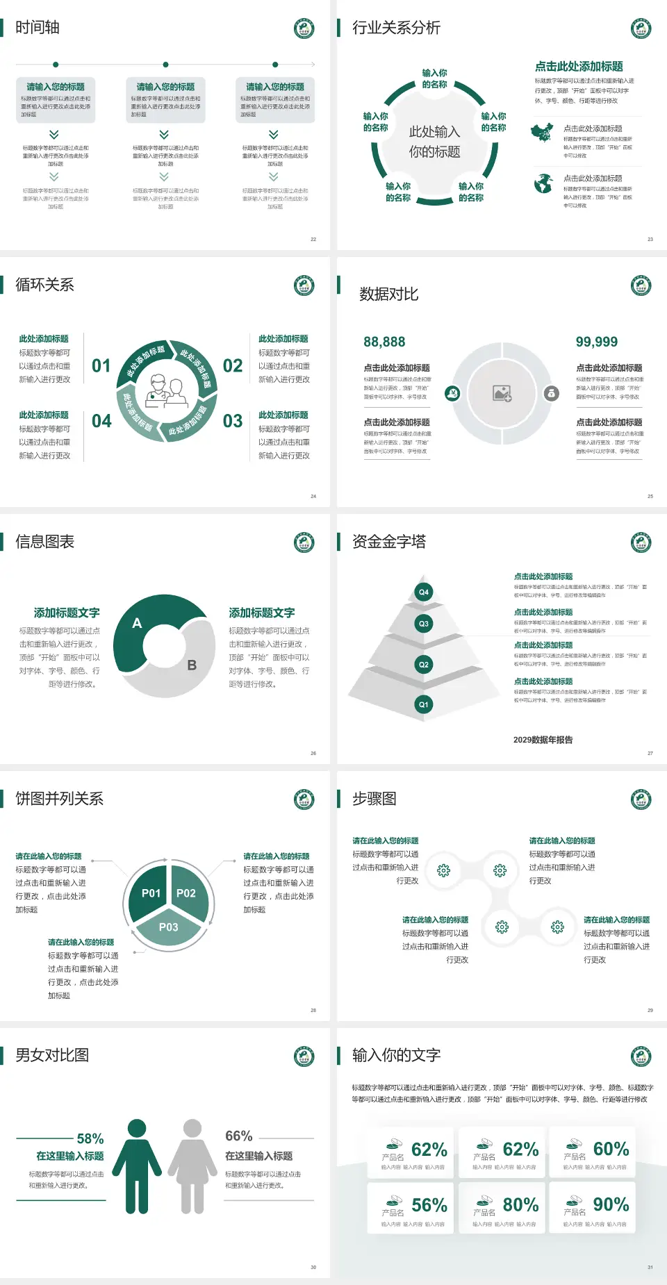 武汉市第四医院常青院区医院管理报告PPT模板4:3格式幻灯片预览图4