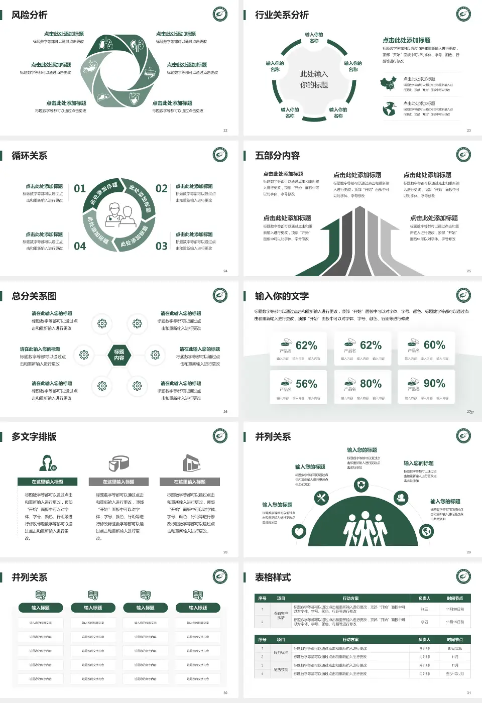 武汉市中医医院科室介绍与推广PPT模板16:9格式幻灯片预览图4