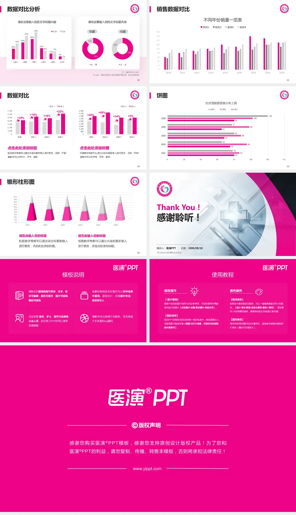 湖北省妇幼保健院光谷院区医疗行业比赛专用PPT模板16:9格式幻灯片预览图7