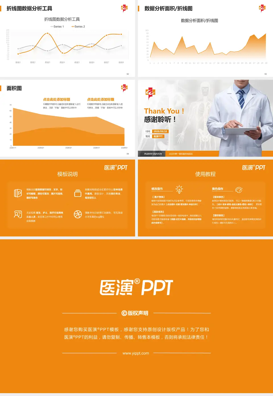 武汉市第一医院盘龙城院区患者教育与指导PPT模板16:9格式幻灯片预览图7