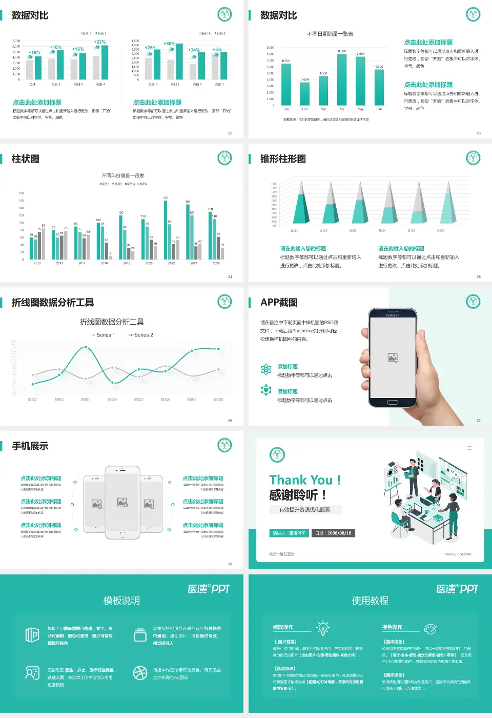 武汉市第五医院财务与预算报告PPT模板16:9格式幻灯片预览图4