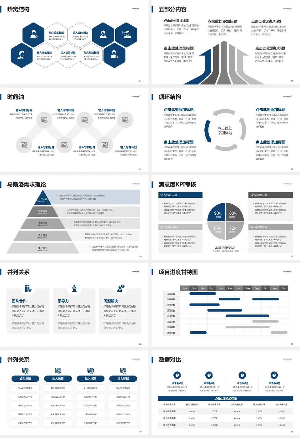 华润武钢总医院医疗知识普及PPT模板16:9格式幻灯片预览图4