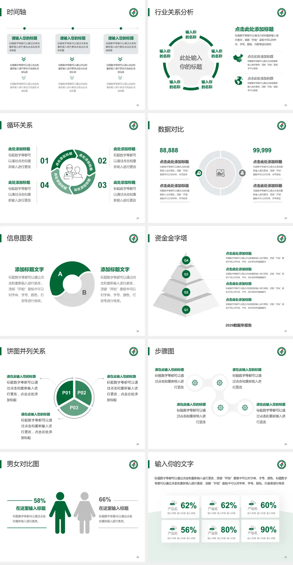 武汉市中心医院南京路院区医院管理报告PPT模板4:3格式幻灯片预览图4