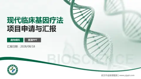 武汉市金银潭医院项目申请与汇报PPT模板