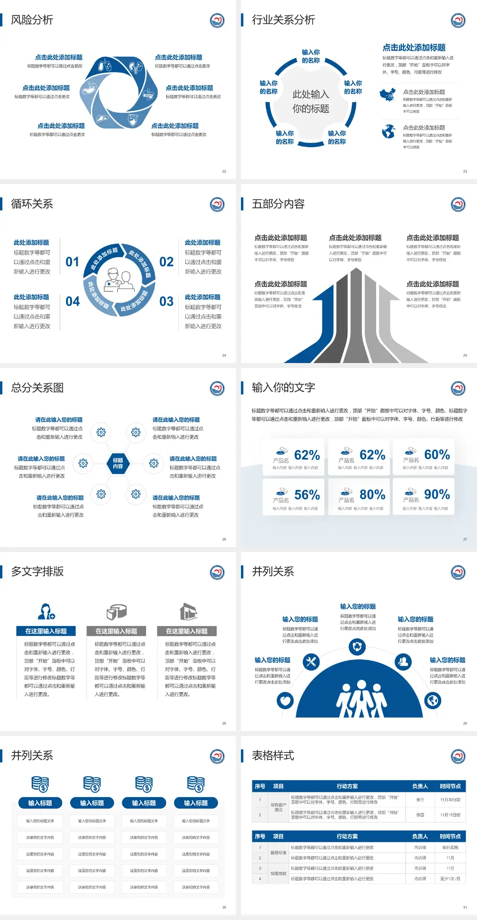 宜昌市第三人民医院科室介绍与推广PPT模板4:3格式幻灯片预览图4