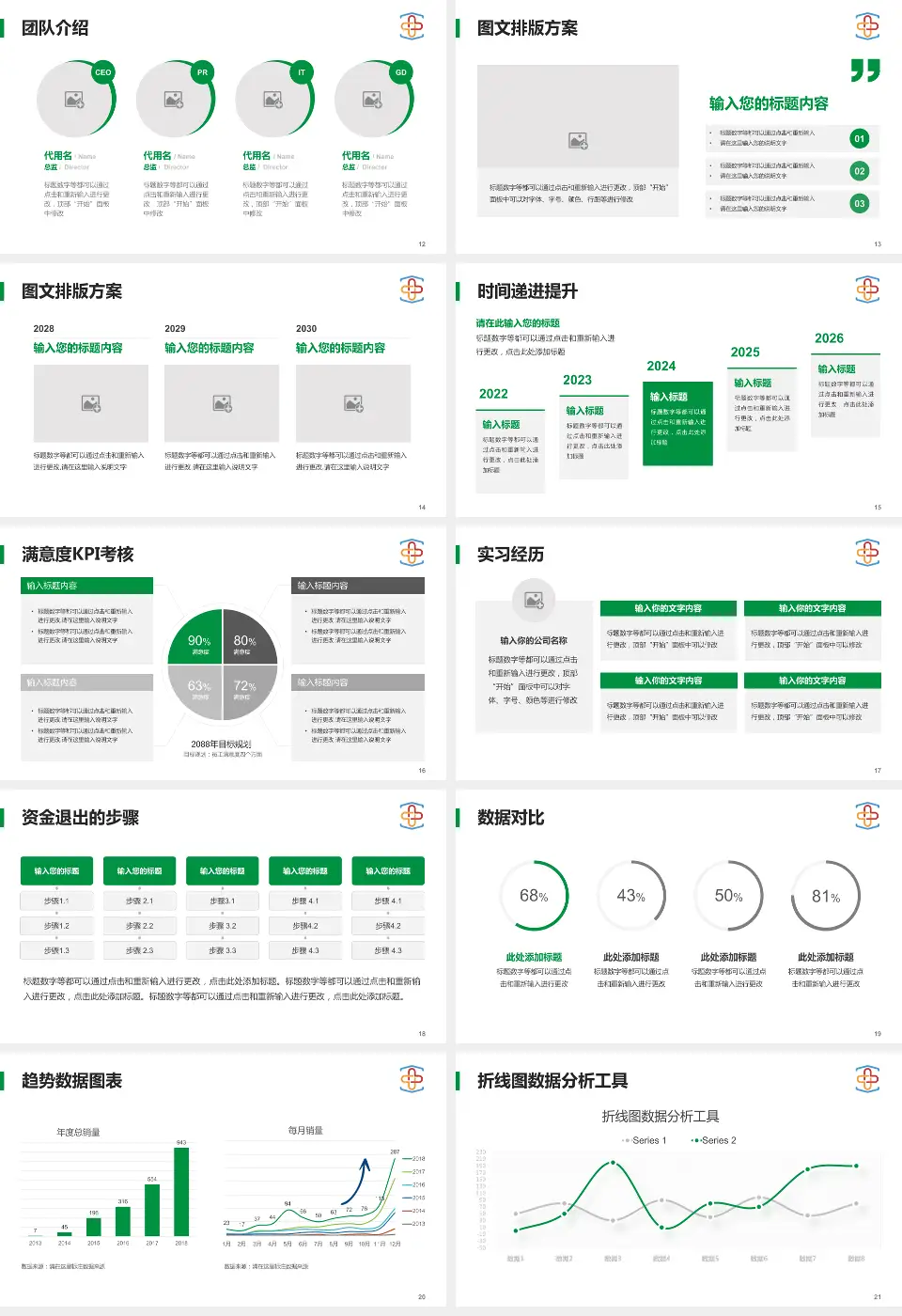 武汉亚洲心脏病医院培训与教育PPT模板16:9格式幻灯片预览图3