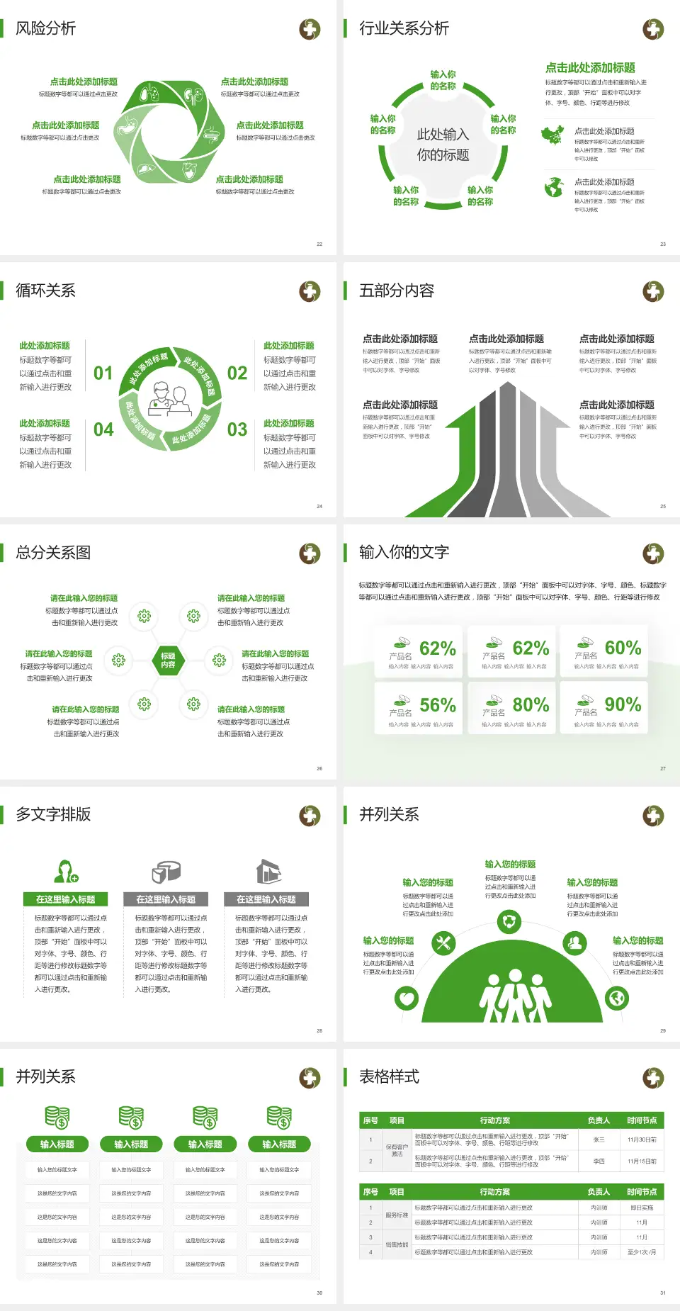 荆门市中医医院科室介绍与推广PPT模板4:3格式幻灯片预览图4
