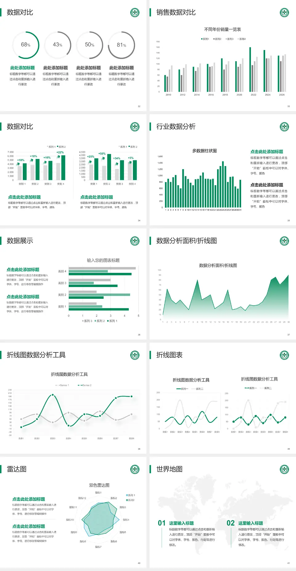 襄阳市中心医院南院区会议与研讨会PPT模板4:3格式幻灯片预览图5