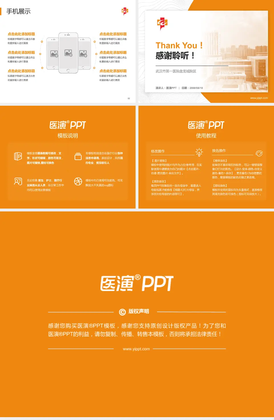 武汉市第一医院盘龙城院区医院管理报告PPT模板4:3格式幻灯片预览图7