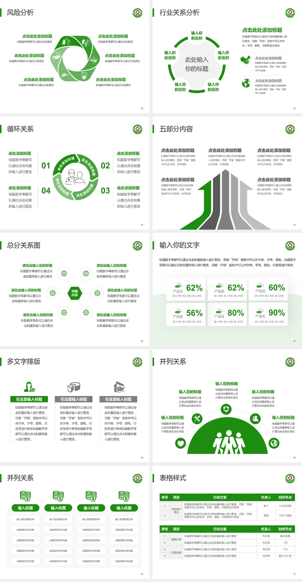荆门市第二人民医院科室介绍与推广PPT模板4:3格式幻灯片预览图4