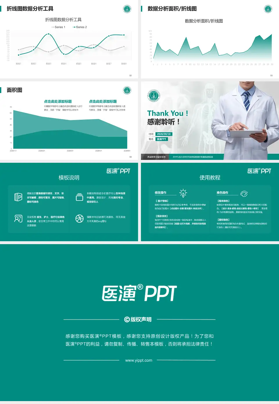 华中科技大学同济医学院附属协和医院西院区患者教育与指导PPT模板16:9格式幻灯片预览图7