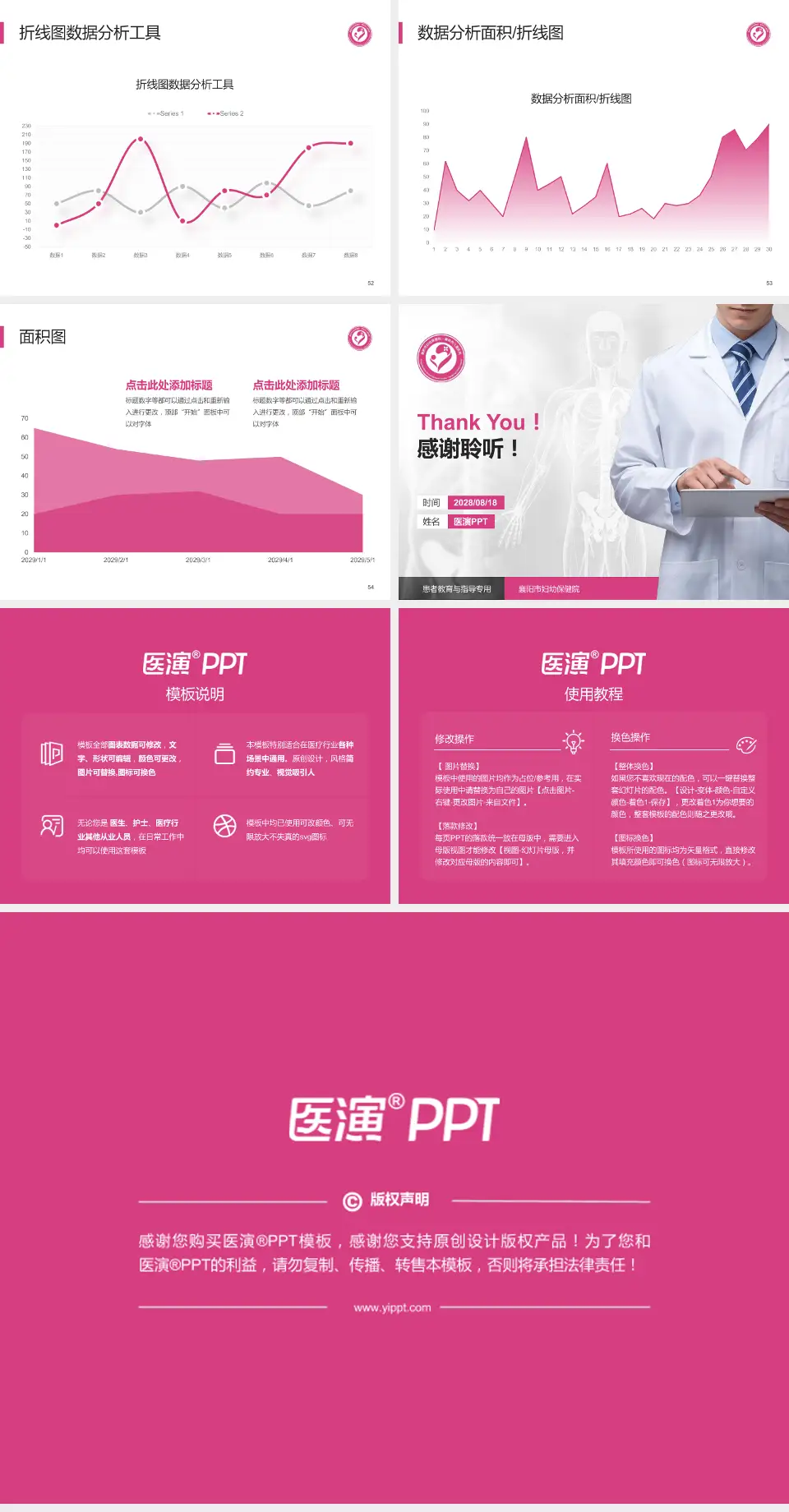 襄阳市妇幼保健院患者教育与指导PPT模板4:3格式幻灯片预览图7