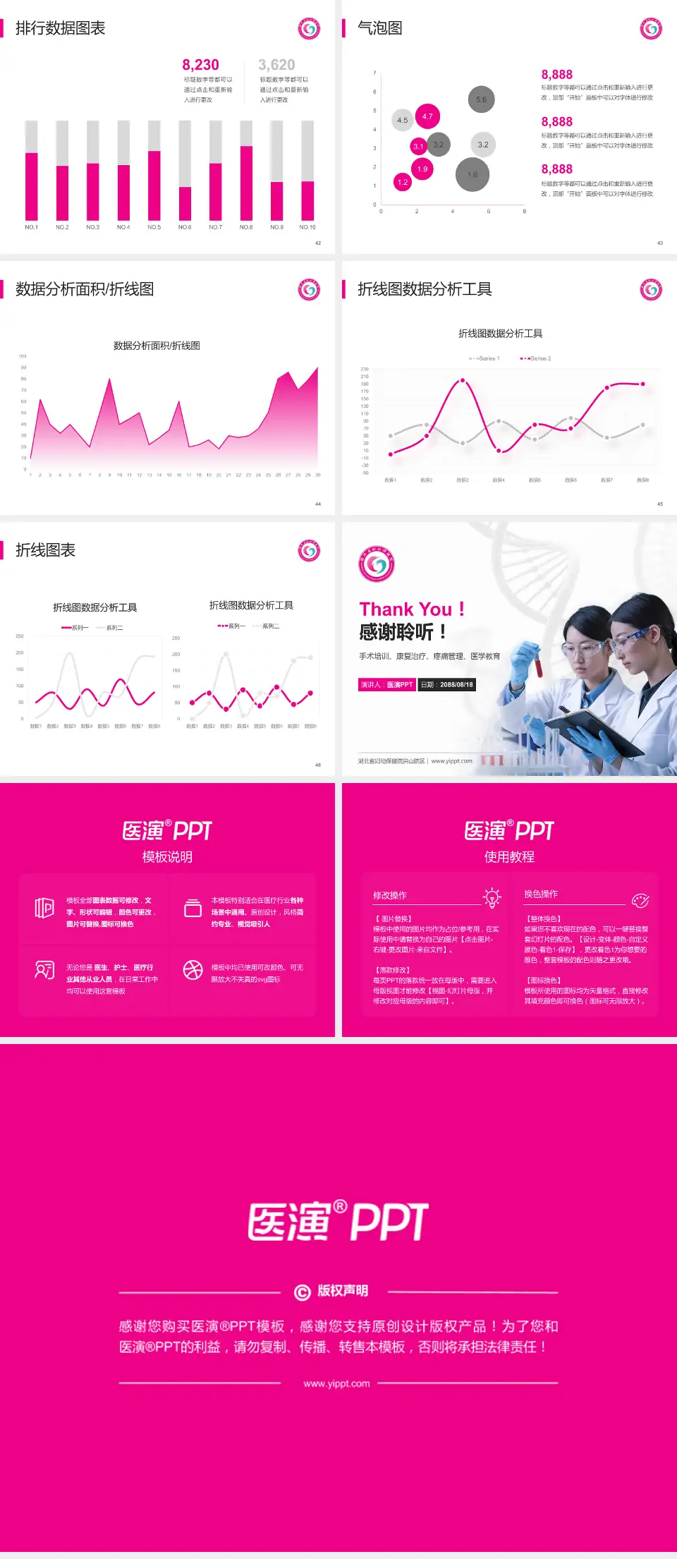 湖北省妇幼保健院洪山院区科研成果展示PPT模板4:3格式幻灯片预览图6