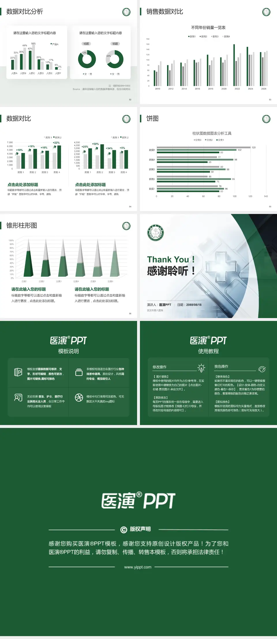 武汉市第八医院医疗行业比赛专用PPT模板4:3格式幻灯片预览图7