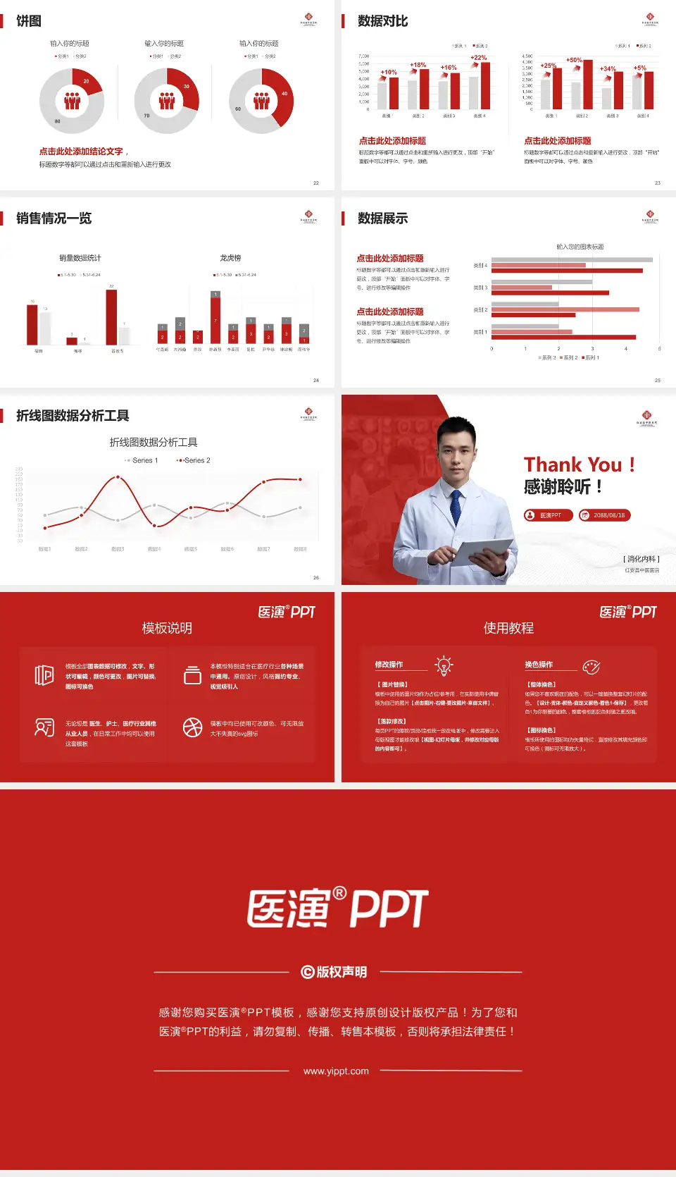 红安县中医医院病例分享与讨论PPT模板16:9格式幻灯片预览图4