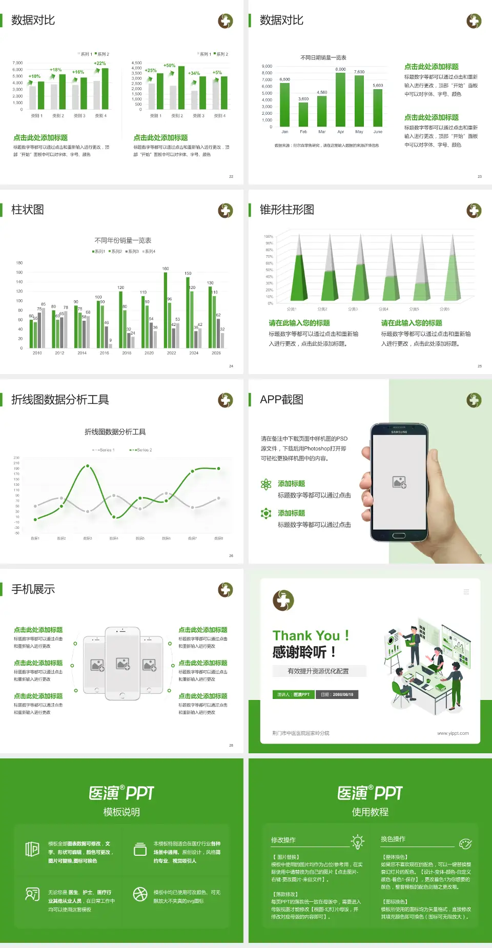 荆门市中医医院屈家岭分院财务与预算报告PPT模板4:3格式幻灯片预览图4