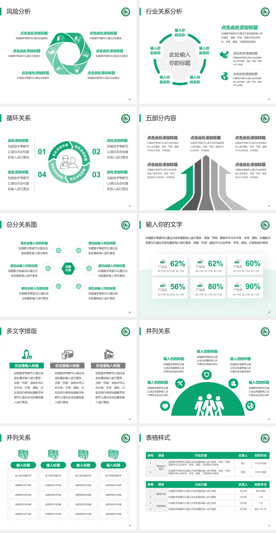 咸宁市中心医院科室介绍与推广PPT模板4:3格式幻灯片预览图4
