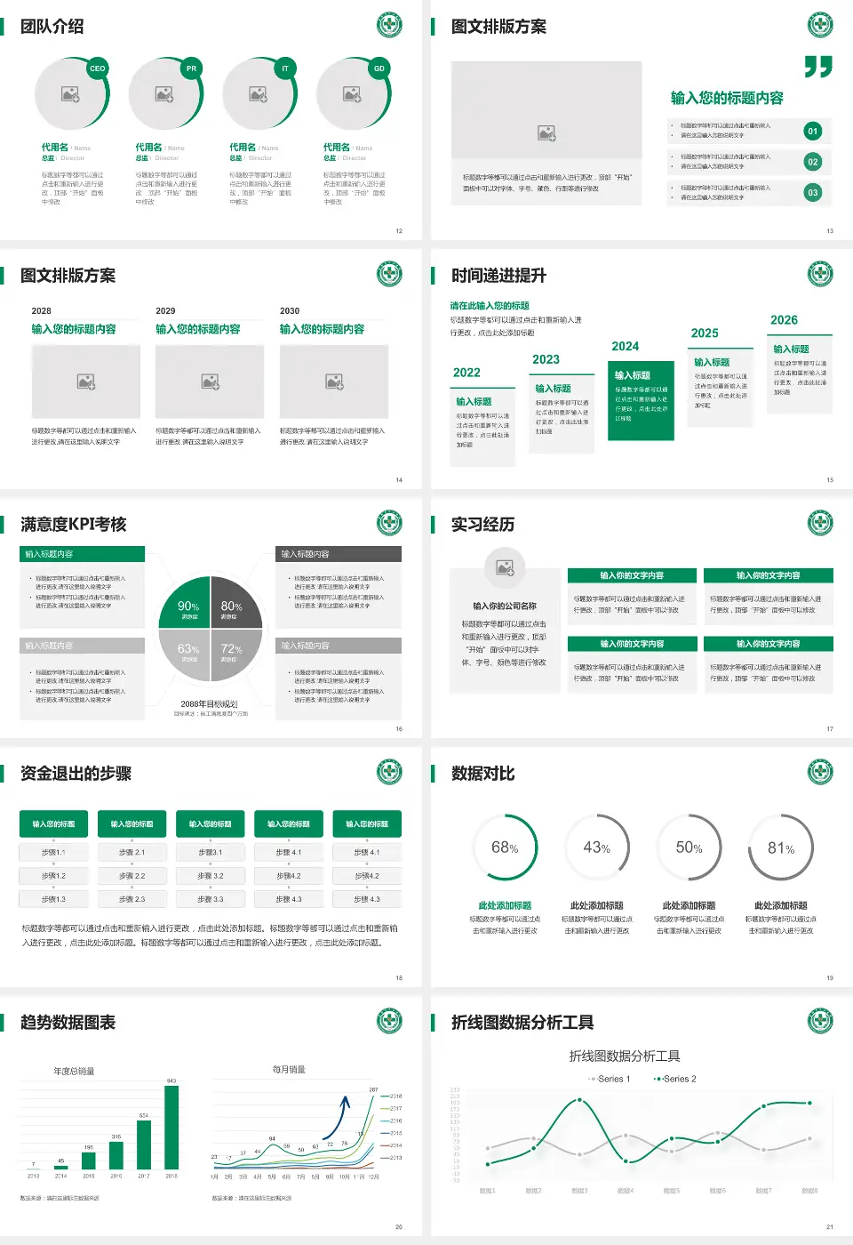 襄阳市中心医院南院区培训与教育PPT模板16:9格式幻灯片预览图3