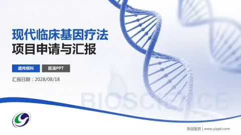梨园医院项目申请与汇报PPT模板