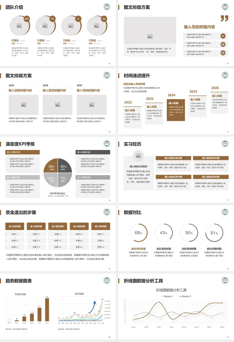宜昌市中医医院培训与教育PPT模板16:9格式幻灯片预览图3