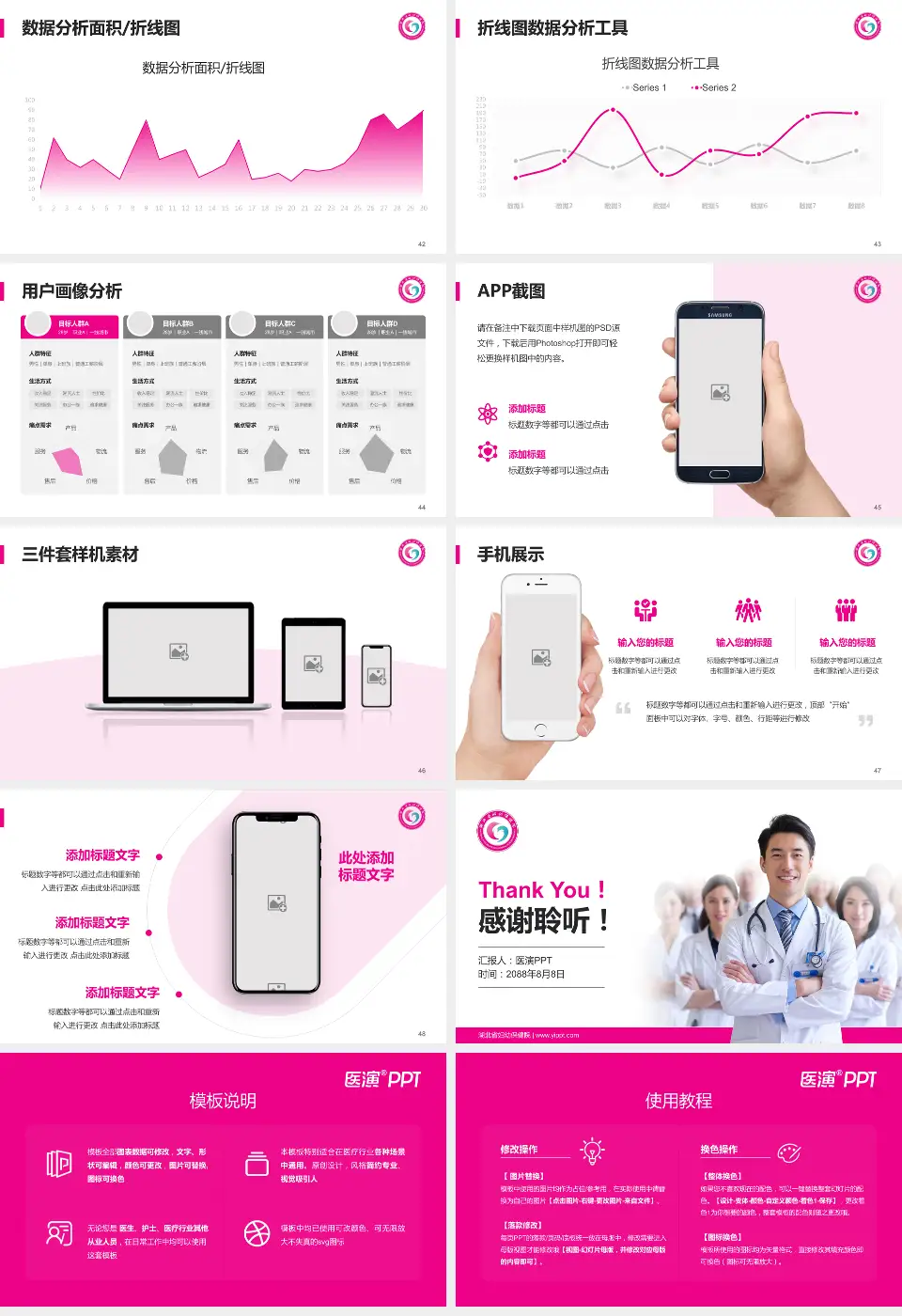 湖北省妇幼保健院科室介绍与推广PPT模板16:9格式幻灯片预览图6