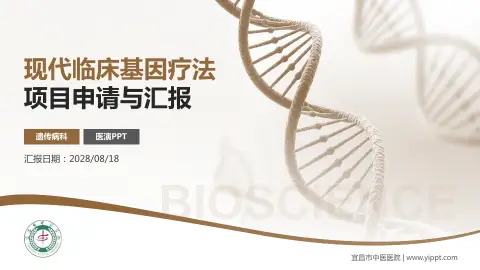 宜昌市中医医院项目申请与汇报PPT模板