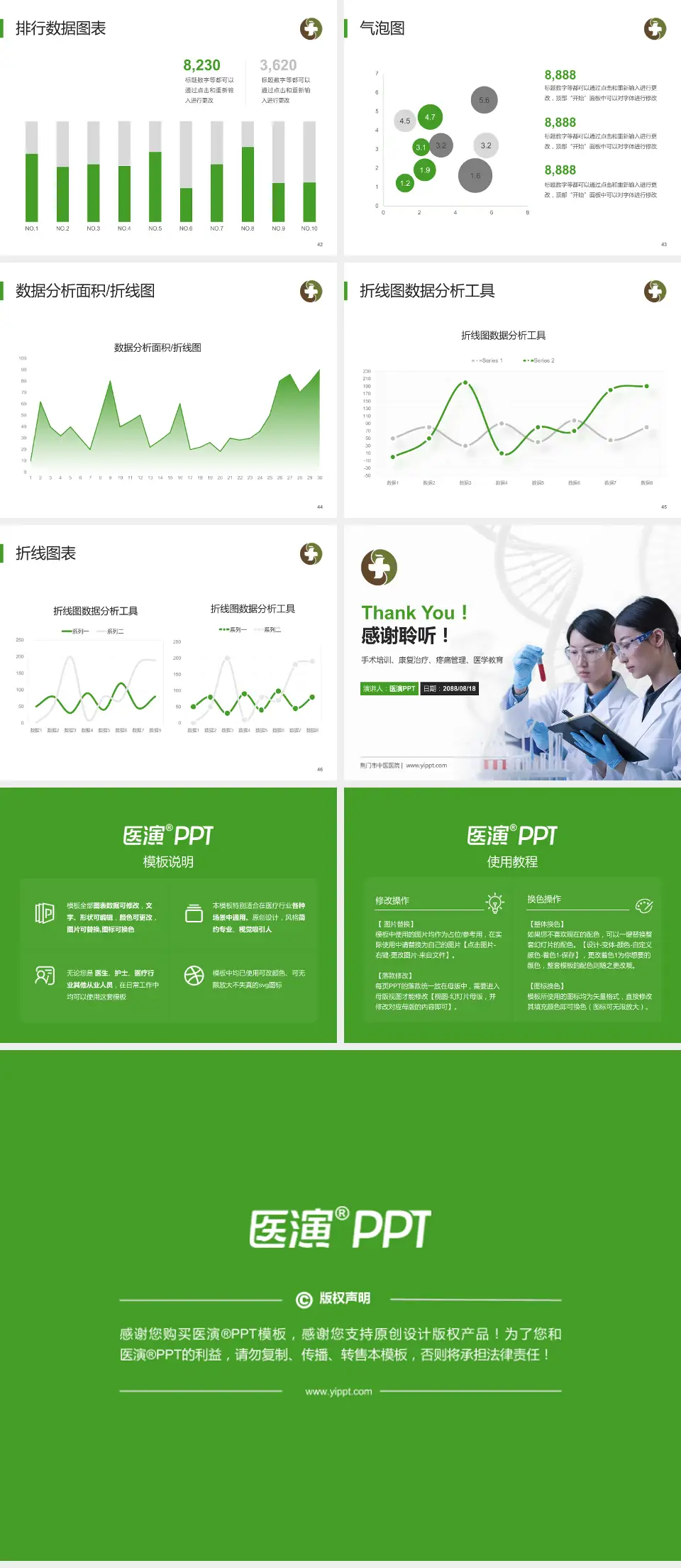 荆门市中医医院科研成果展示PPT模板4:3格式幻灯片预览图6